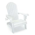 LuXeo Polystyrene Adirondack Chair - White