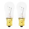 2-Pack Replacement Light Bulb for General Electric GSS20IEPJWW Refrigerator - Compatible General Electric WR02X12208 Light Bulb