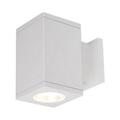 Wac Lighting Dc-Ws05-Fb Cube Architectural 1 Light 7 Tall Led Outdoor Wall Sconce - White