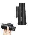 Dezsed 12X50 High Power Monocular and Quick Smartphone Holder - Water-proof Fog- Proof Shockproof- Black