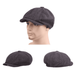 Men s Wool Newsboy Cap Herringbone Driving Cabbie Tweed Applejack Golf Hat