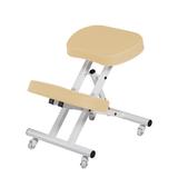 Master Ergonomic Steel Kneeling Chair PREFECT FOR Home Office & Meditation with 2 Color Choice! (Cream)