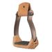 59JT Tough 1 Aluminum Horse Barrel Stirrups Grip Tread Brown