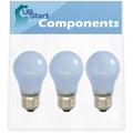 3-Pack 241555401 Refrigerator Light Bulb Replacement for Kenmore / Sears 25356279402 Refrigerator - Compatible with Frigidaire 241555401 Light Bulb