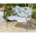 Evergreen Mermaid Metal Bench - 43.3x36.22x20