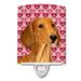 Caroline s Treasures SS4487CNL Dachshund Hearts Love and Valentine s Day Portrait Ceramic Night Light 6x4x3