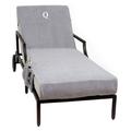 Linum Home Textiles Monogrammed Chaise Lounge Cover with Side Pockets