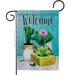 Breeze Decor G165253-BO Succulent Welcome Country Living Southwest 13 x 18.5 in. Double-Sided Decorative Vertical Garden Flags for House Decoration Banner Yard Gift