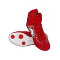 Eloshman Boxing Shoes for Men Boys Comfort Sports Round Toe Combat Sneakers Gym Breathable Wide WidthWrestling Shoes Red-2 11.5c