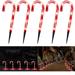 Christmas Candy Cane Lights 15 inch Set of 5 Candy Canes Christmas Pathway Lights Outdoor- Candy Cane Christmas Decorations Outdoor for Holidays Lighting up Sidewalk Yard