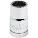 Powerbuilt 1/2 Inch Drive x 14 MM 12 Point Shallow Socket - 642012