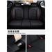 Stripe Wear-resistant PU Leather Full Surround Breathable 5-sits Car Seat Covers