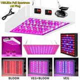 Rosnek LED Grow Light 25/45/60/80W Plant Grow Lamp 81/169/216/312LEDs Red-Blue/Full-Spectrum Panel Waterproof With Daisy Chain For Indoor Plants Veg And Flower Indoor Plant Grow Light Lamp