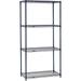 Nexel 5 Tier Wire Shelving Starter Unit 42 W x 21 D x 63 H