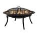 Sunnydaze Portable Fire Pit Bowl with Case and Spark Screen - 29