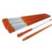 The ROP Shop | Pack of 25 Orange Driveway Markers 48 inches 5/16 inch with Reflectors Heavy Duty