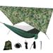 QISIWOLE Portable Nylon High Strength Parachute Hammock Rainfly Set Camping Hammock with Rain Fly Tarp and Mosquito Net Tent Tree Straps Backpacking Hiking Travel Yard Outdoor Activities