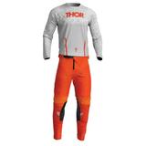 Thor 2023 Pulse Mono Offroad Motocross Jersey Pant Combo Light Gray/Orange (XX-Large / 44)