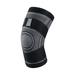1Pc Non-Slip Knee Brace Compression Knee Sleeve Sports Knee Pad Running Basketball Fitness Cycling Tennis Knee Support Black L