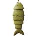 huntermoon Colorful Eaves Ornaments Koi Fish Wind Chimes Outdoor Metal Carp Crafts