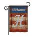 Breeze Decor H130112-BO Patriotic H Initial Americana Impressions Decorative Vertical 28 x 40 Double Sided House Flag