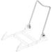 Bard s Folding White and Clear Plastic Easel Stand 3.5 H x 2.75 W x 4 D Pack of 12