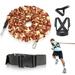 YNXing Bungee Resistance Speed Band Set Running Speed Cord Kit to Improve Strength Explosive Power Agility Vertical Jumping and Sprint Speed