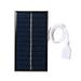 1W Small Solar Panel with USB DIY Polysilicon Silicon Solar Cell Waterproof Camping Portable Power Solar Panel for Power Bank Mobile Phone