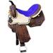 14 Horse Western Barrel Show Pleasure LEATHER SADDLE Bridle Barrel Show Pleasure LEATHER SADDLE Purple 5090PR