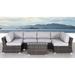 Living Source International 7 Piece Sectional Set with Cushions