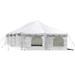 Party Tents Direct Weekender Outdoor Canopy Pole Tent w/Sidewalls White 20 ft x 40 ft