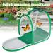 Yous Auto Butterfly Habitat Small Insect and Butterfly Habitat Net with Handle and Zipper Transparent Insect Mesh Cage Collapsible and Portable PVC Butterfly Caterpillar 20X20X20CM