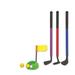 MyLec Golf Set with Chipper Putter Driver 2 Balls Putting Ring Golf Flag Lightweight & Durable Made with Soft Foam Firm Grip Kid Safe Outdoor/Indoor Golf Modern Kids Golf Club(Assorted)