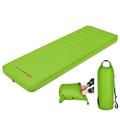 Goplus Folding Sleeping Pad Self Inflating Camping Mattress with Carrying Bag Green