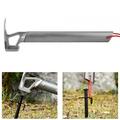 Tent Hammer Outdoor Multifunction Stainless Steel Camping Hammer Tent Pegs Stake Nail Puller Remover