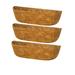 OAVQHLG3B 3 Pieces Trough Fiber Replacement Liner 2pcs Liners for Planters Natural nut Coir Planter Garden Flower Vegetables Pot for Window Flower Box 24