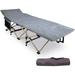 REDCAMP Folding Camping Cots with Pad for Adults Portable Heavy Duty Sleeping Cots Camp Beds with Carry Bag for Outdoor Office Home Gray