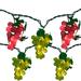 Red and Green Grape Summer Patio Light Set - 5 Clusters 35 Lights