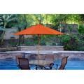 Jeco UBP91-UBF9 9 ft. Wood Market Umbrella Orange