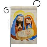 Ornament Collection 13 x 18.5 in. Nativity Scene Garden Flag with Winter Double-Sided Decorative Vertical Flags House Decoration Banner Yard Gift