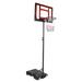 Portable Basketball Hoop System Stand 5.4-7ft Height Adjustable for Indoor Outdoor w/ 2 Wheels Fillable Base & 32in Backboard