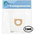 15 Replacement for Hoover TurboPower 3200 Series Vacuum Bags - Compatible with Hoover 4010100A Type A Vacuum Bags (5-Pack - 3 Vacuum Bags per Pack)