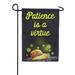 America Forever Patience is a Virtue Motivational Snail Garden Flag 12.5 x 18 inches Inspirational Positive Quote Religious Faith Double Sided Seasonal Yard Outdoor Decorative Snail Flag