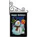 Christmas Holiday Snowman Garden Flag Set Winter 13 X18.5 Double-Sided Decorative Vertical Flags House Decoration Small Banner Yard Gift