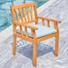 CLEARANCE! Kapalua Honey Nautical Outdoor Eucalyptus Wooden Dining Chair