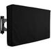 Gemdeck Outdoor TV Cover 46 - 48 With Bottom Cover Waterproof and Weatherproof Fits Up to 29 x 46.5 x 5 inches Black