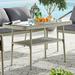 Alaterre Windham Outdoor Wicker Cocktail Table Light Gray