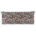 RSH DÃ©cor Indoor Outdoor Foam Bench Cushion with Ties 36â€� x 14â€� Cranston Multi Color Floral