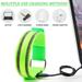 SHELLTON LED Safety Light Running Gear Reflective Straps Tape Bracelets LED Reflective Straps Armband USB Rechargeable Wristband for Running Cycling Walking(Green)