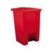 Rubbermaid Commercial RCP 6144 RED Step-On Waste Container Square Plastic 12 gal. Red